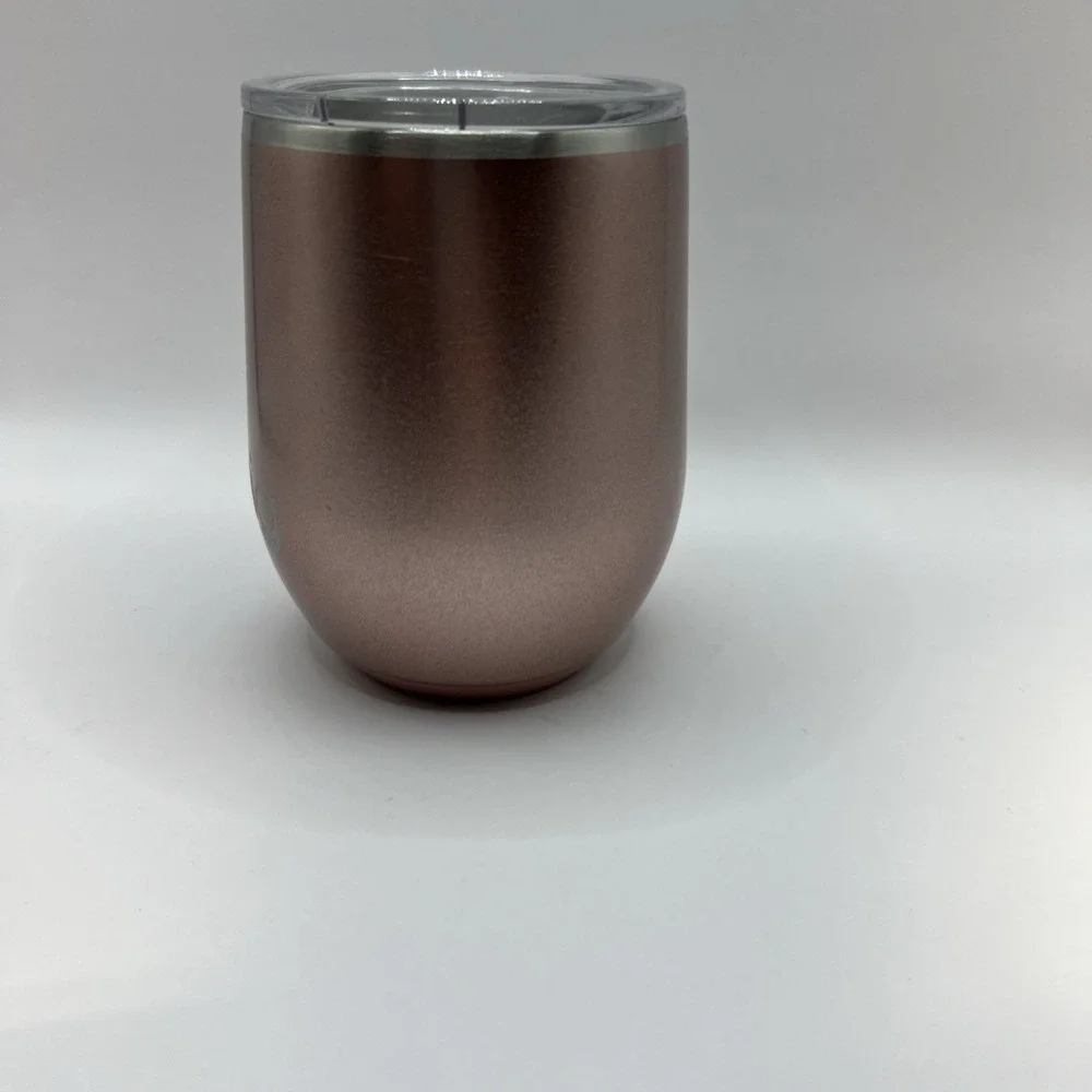 Swig Life Stemless Wine‎ Cup Tumbler in Shimmer Rose Gold (12 oz) - Picture 3 of 9